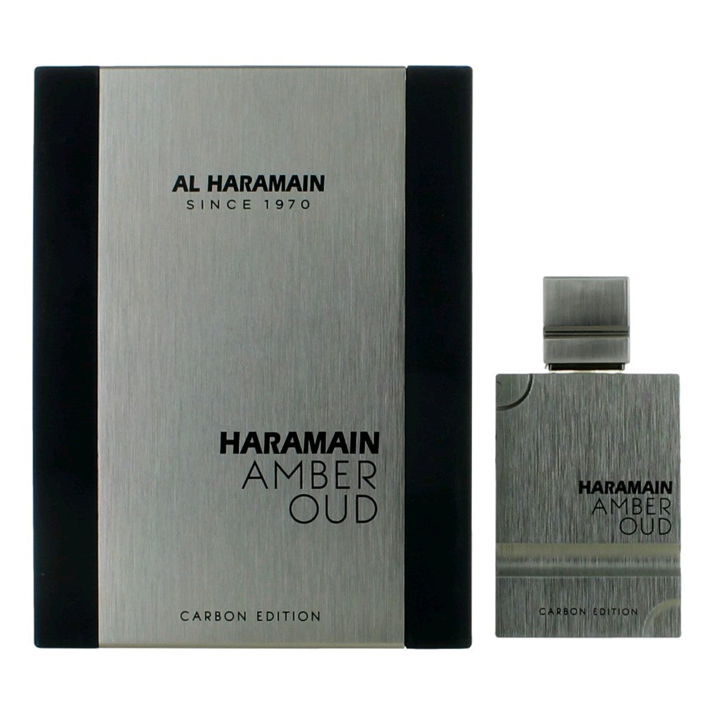 Bottle of Amber Oud Carbon Edition by Al Haramain, 2 oz Eau De Parfum Spray for Unisex